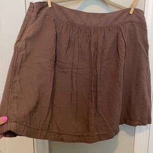 Ann Taylor Loft Brown Linen skirt